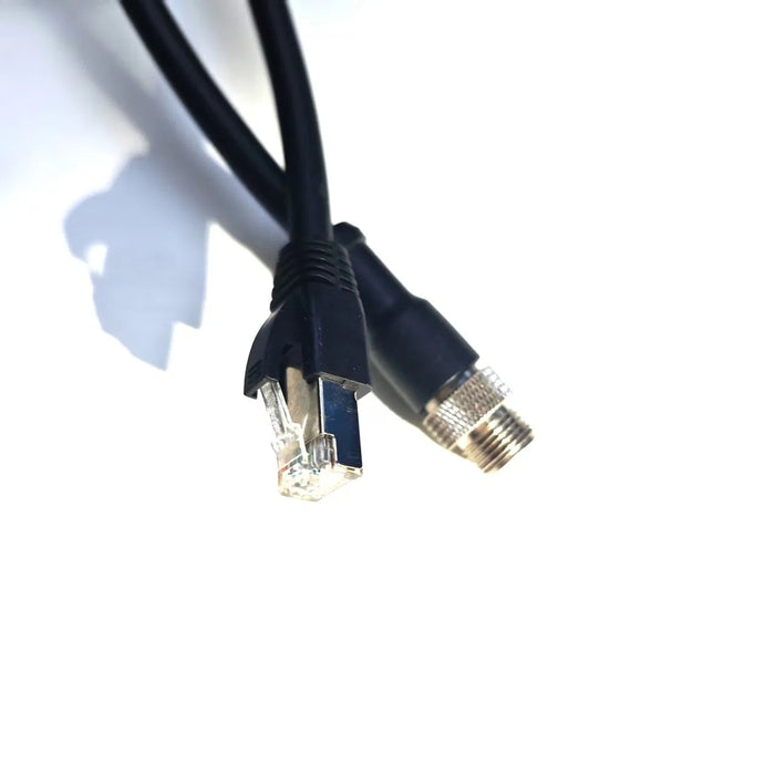 Fengy M12 X-Codeオス - RJ45オス 工業用イーサネットケーブル（PUR外被）