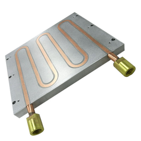 銅管入り水冷プレート IGBT・バッテリー液冷 研究開発用